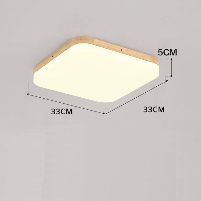 Plafonnier LED en bois moderne - Artisanatum