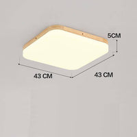 Plafonnier LED en bois moderne - Artisanatum