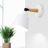 Applique murale LED en bois et métal