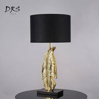 Lampe à poser LED Luxury Plume d'Or