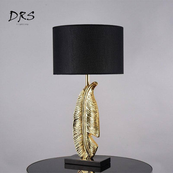 Lampe à poser LED Luxury Plume d'Or