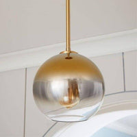 Suspension Loft en verre ambré.