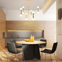 Lustre Doré Design en Métal