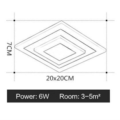 Plafonnier LED Carré DormiLED