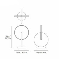 Lampe à poser LED Argent et Design "Lee"