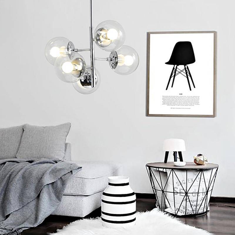 Suspension Chroma-Led Boule verre