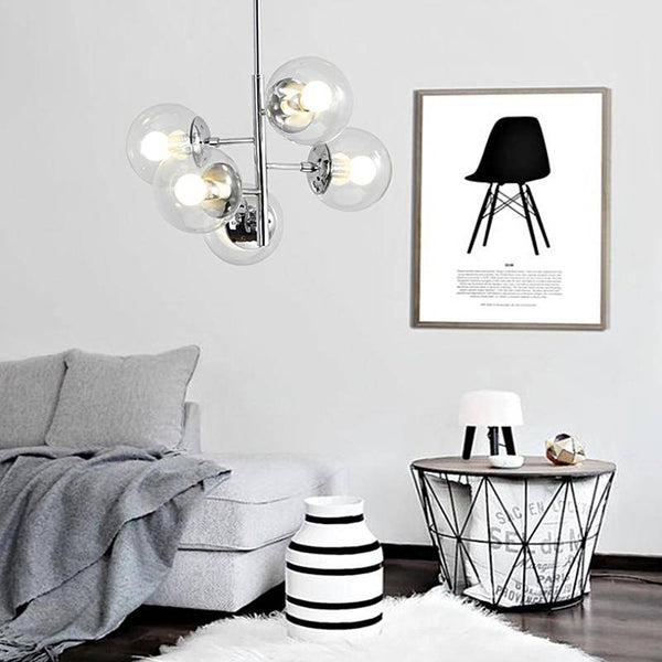 Suspension Chroma-Led Boule verre
