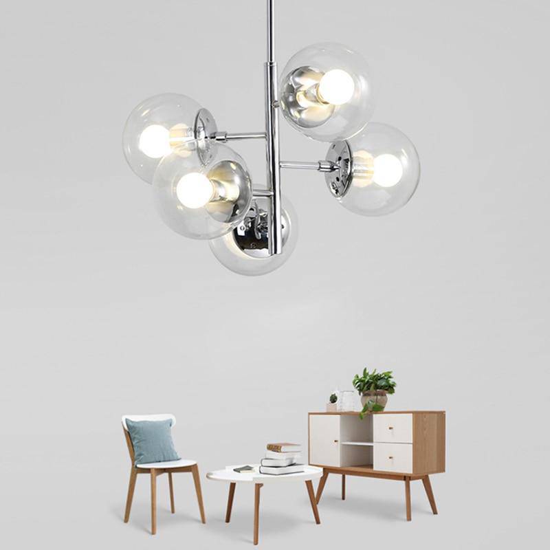 Suspension Chroma-Led Boule verre