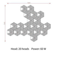Applique murale LED Luxe Géométrique Or