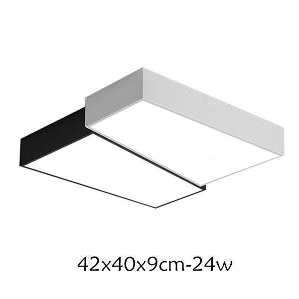 Plafonnier LED Carré Cassé Noir & Blanc - LivingSquare