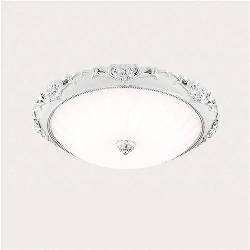 Plafonnier rond LED en acrylique doré