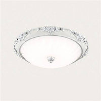 Plafonnier rond LED en acrylique doré