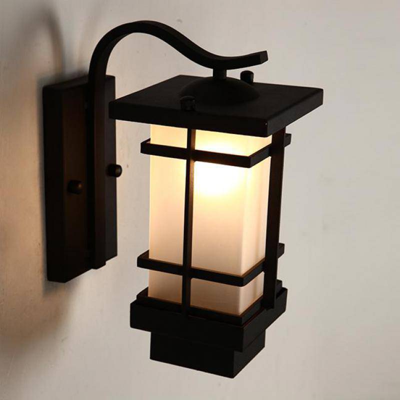 Applique murale à LED rustique noire - Collection Garden