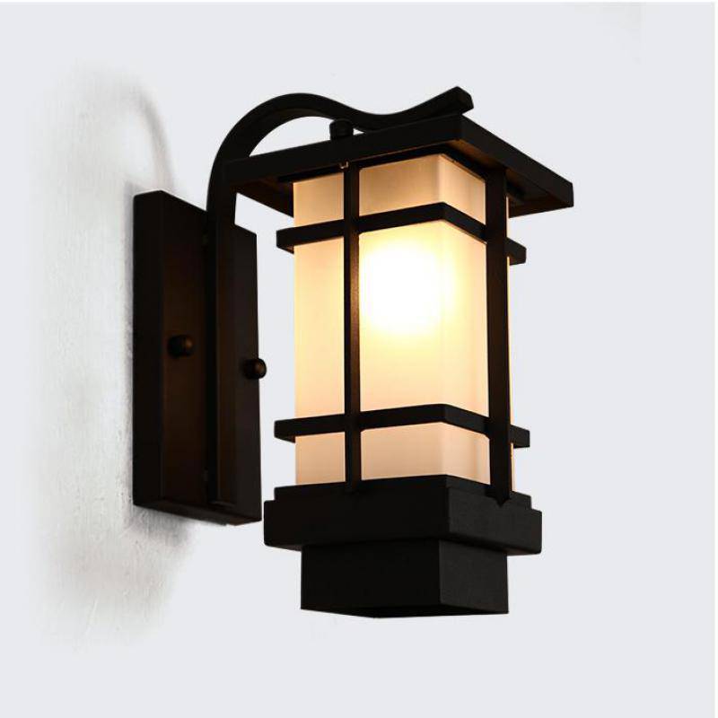 Applique murale à LED rustique noire - Collection Garden