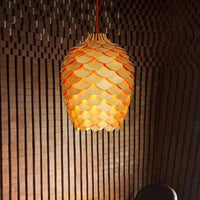 Suspension Bois Fleur Pétales Chiba