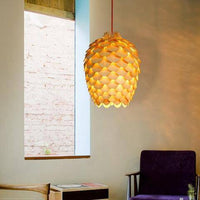 Suspension Bois Fleur Pétales Chiba