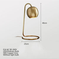 Lampe à poser design LED dorée - Loft