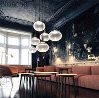 Suspension design ovale en verre LED Ovaluxe