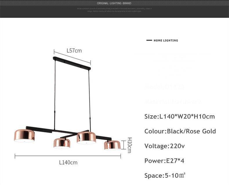Lustre Chrome Moderne