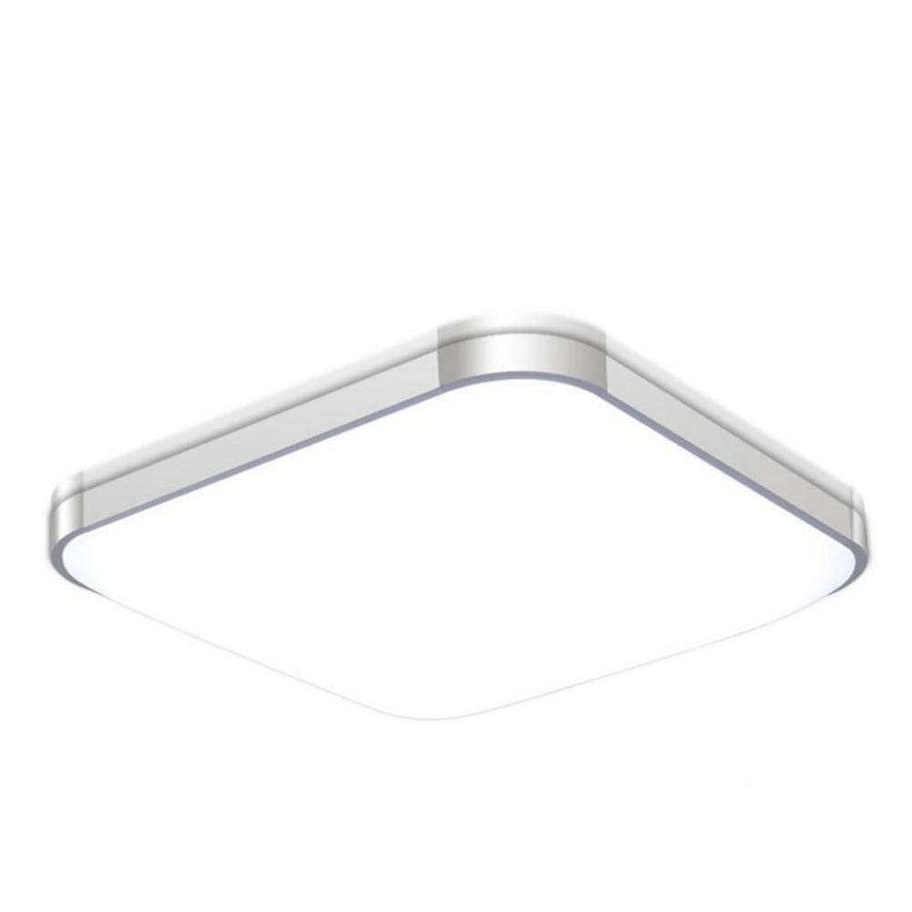 Plafonnier LED Chromé Carré Éconergétique