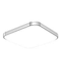 Plafonnier LED Chromé Carré Éconergétique