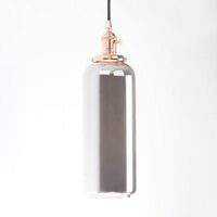 Suspension Reflective en verre cylindrique