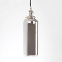Suspension Reflective en verre cylindrique