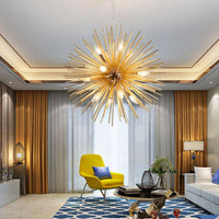 Lustre Prosperity en aluminium doré