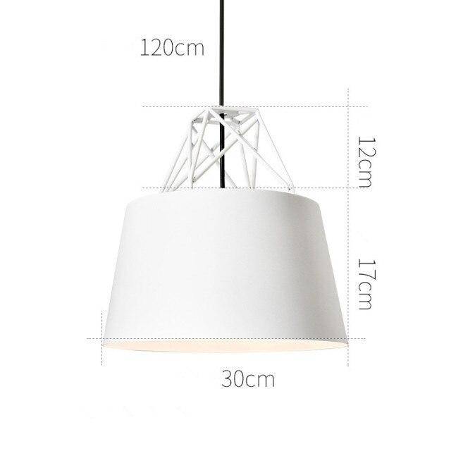 Suspension design Morning avec LED et abat-jour coloré en métal