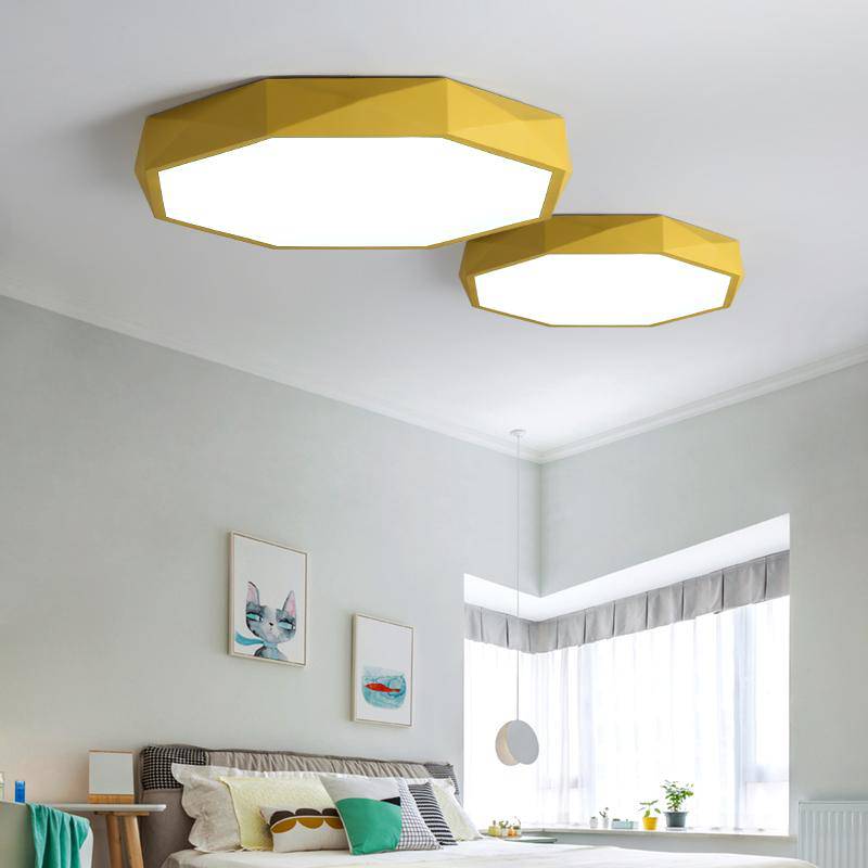 Plafonnier LED Octogone Coloré "BalconyLight"