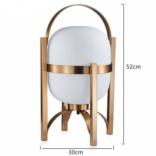 Lampe à poser LED design avec abat-jour arrondi - Light Glam