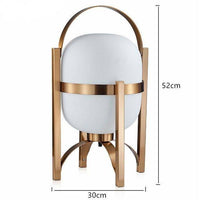 Lampe à poser LED design avec abat-jour arrondi - Light Glam