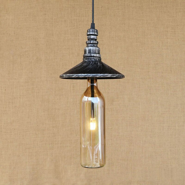 Suspension LED industrielle en verre Sanmarino