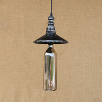 Suspension LED industrielle en verre Sanmarino