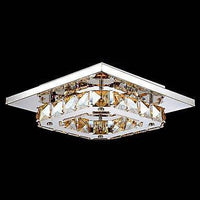 Plafonnier Sala LED Chromé et Cristal