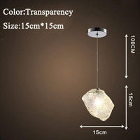 Suspension Colorful Crystal Design