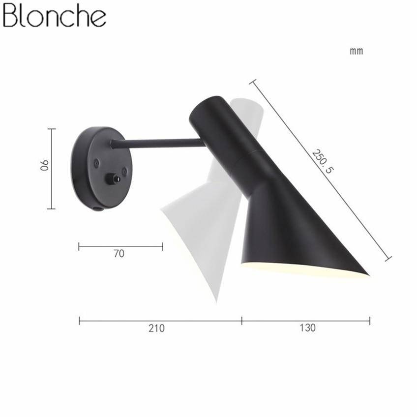 Applique murale LED conique moderne