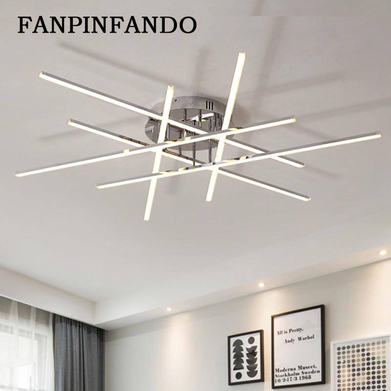 Plafonnier LED Chromé Flush