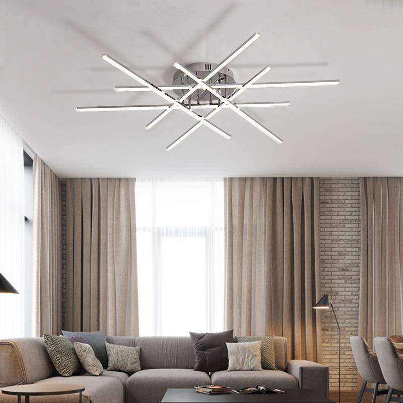 Plafonnier LED Chromé Flush