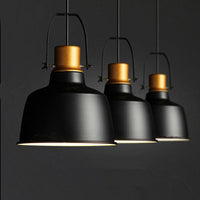 Suspension Vintage Black & Gold en Aluminium