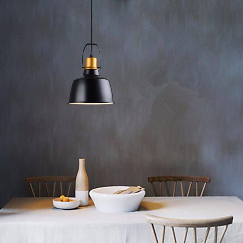 Suspension Vintage Black & Gold en Aluminium