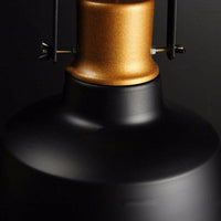 Suspension Vintage Black & Gold en Aluminium