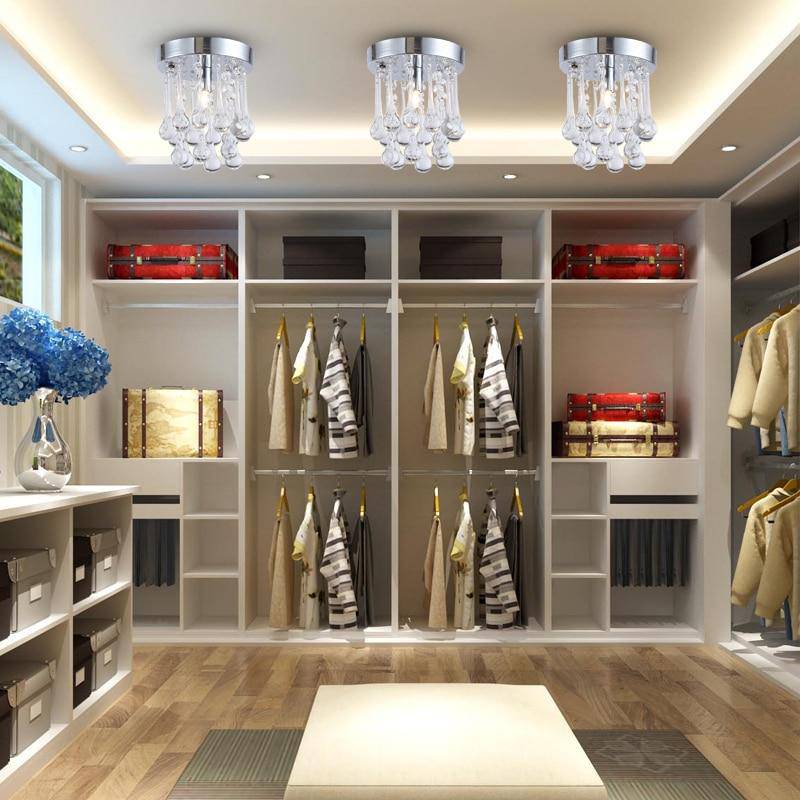 Plafonnier Chromé LED Cristal