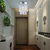Plafonnier Chromé LED Cristal