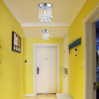 Plafonnier Chromé LED Cristal