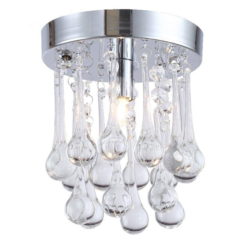Plafonnier Chromé LED Cristal
