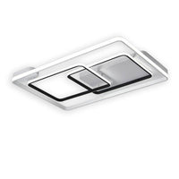 Plafonnier LED design rectangles noir et blanc - Bwart