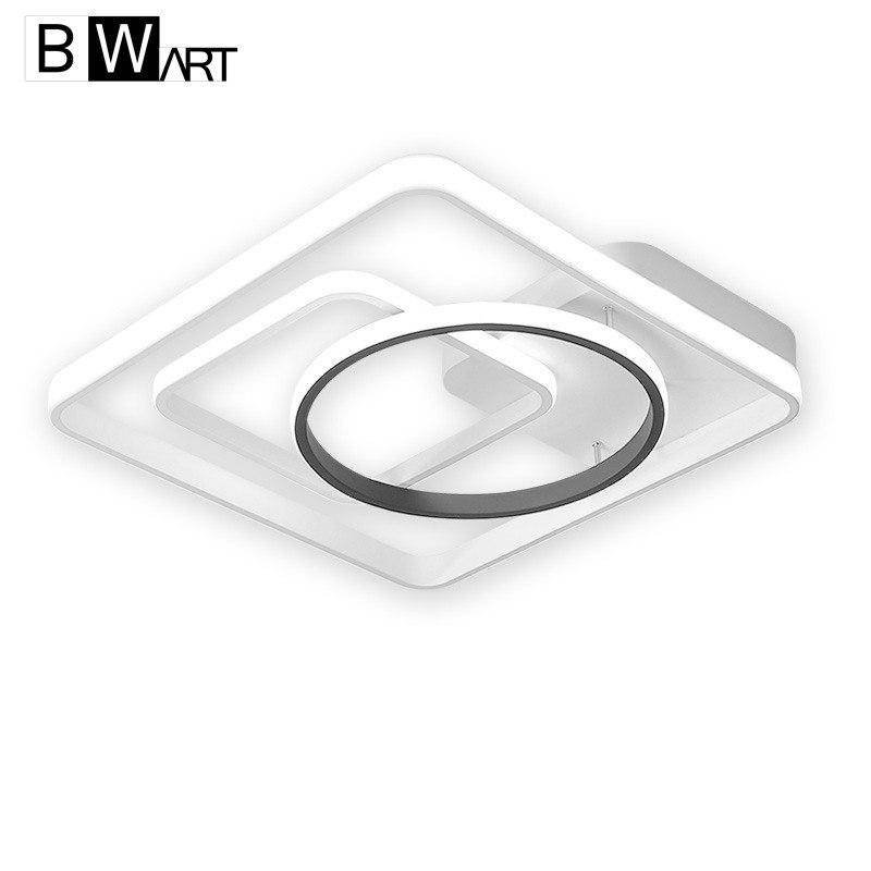 Plafonnier LED design rectangles noir et blanc - Bwart