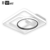 Plafonnier LED design rectangles noir et blanc - Bwart