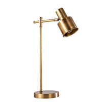 Lampe à poser LED dorée design